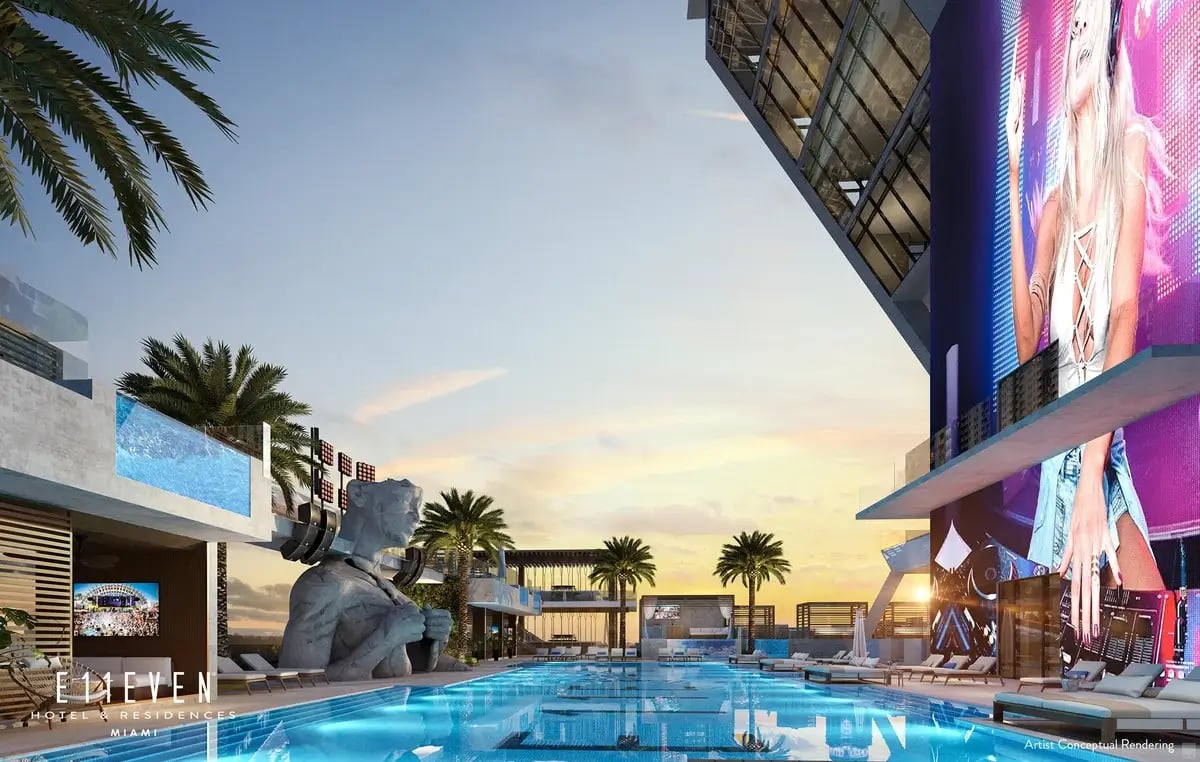 E11EVENResidences_DayClubPool_Dusk